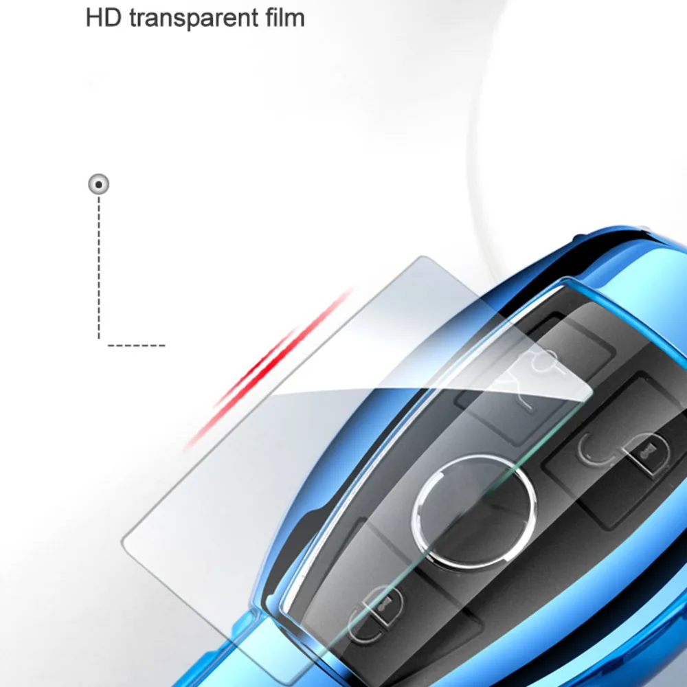 

High Quality Car Key Case Cover Bag TPU For Mercedes Benz C E S Class W203 W204 W205 W211 W212 W213 W220 W221 W222 With Keychain