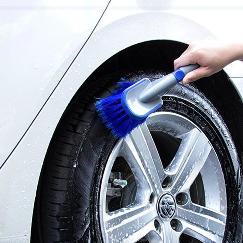 

Vehicle Wheel Brush Washing Car Tire Rim Cleaning Handle Brush Tool for Car Truck Motorcycle Bicycle Auto Car Brush Tool Car Was