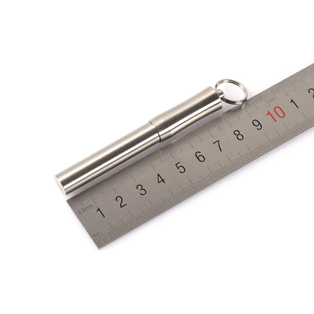 Водонепроницаемая портативная зубочистка из нержавеющей стали держатель для