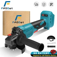 125mm100mm brushless cordless angle grinder variable 4 speed diy cutting grinder machine power tools for makita 18v battery