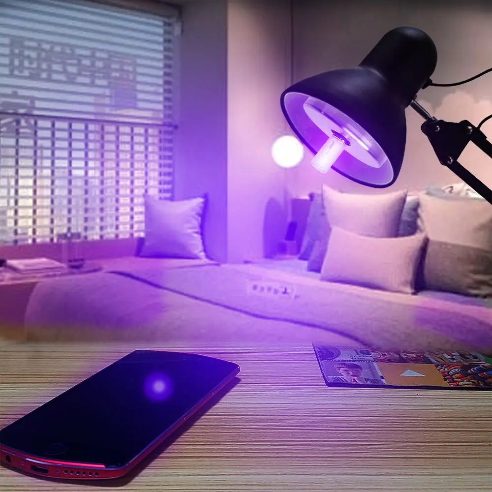 E27 УФ бактерицидная лампа убивает 99% бактерий и вирусов защищает семью здоровым