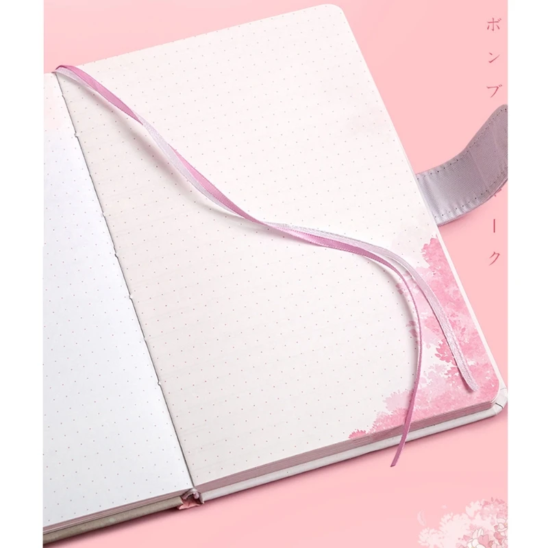 

Sakura Series Notebook Writing Pads Ins Style Notebook for Girls Magnetic Buckle Notebook Diary School Office Supplies