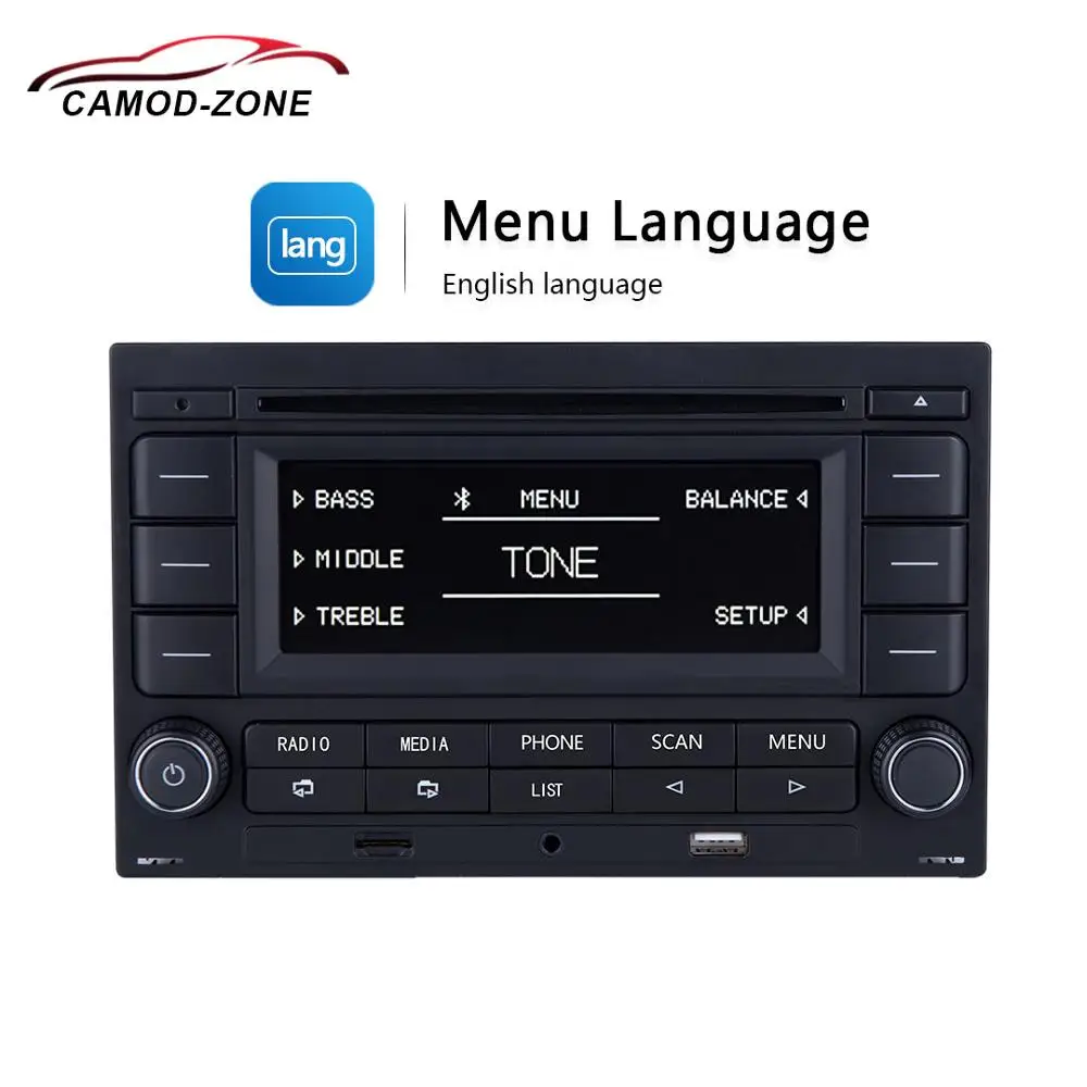 Автомагнитола Bluetooth RCN210 CD-плеер USB MP3 AUX 31G 035 185 для VW Polo 9N Golf Jetta MK4 Passat B5 RCN 210