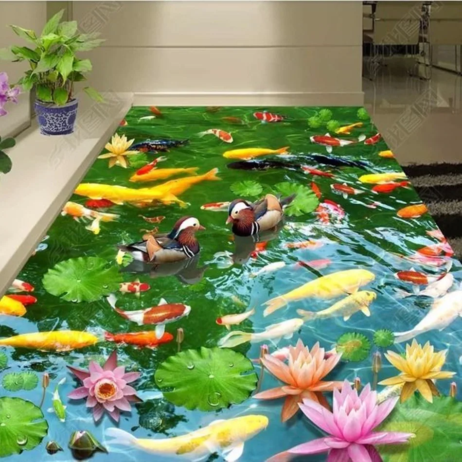 Ковер с 3D-принтом рыбы для ванной комнаты двери пола дома балкона коврик зоны