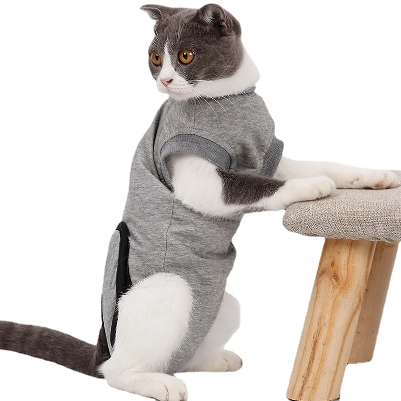 

anti licking cats recovery sterilization clothes after surgery small medium pet dog kitten clothing vest jacket 100% cotton