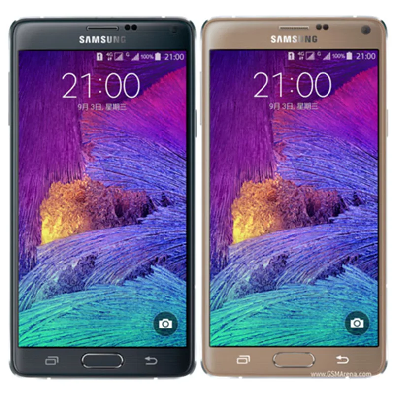 samsung galaxy note 4 duos n9100 refurbished unlocked note4 dual sim 3 14 inches android gprs gsm cheap mobile phone free global shipping
