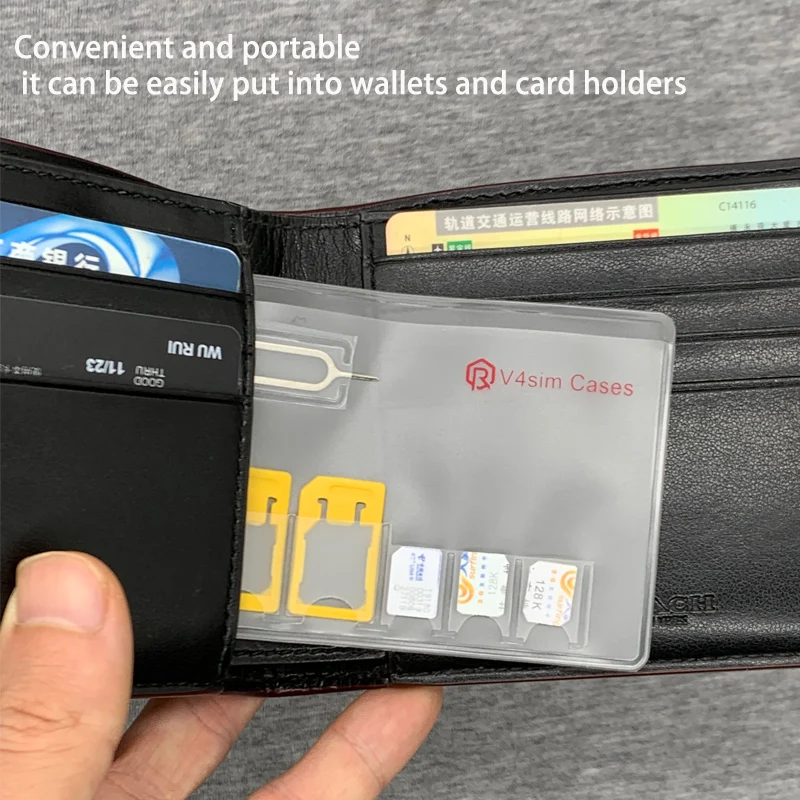 portable sim micro pin nano memory card storage bag box sim card protector holder free global shipping