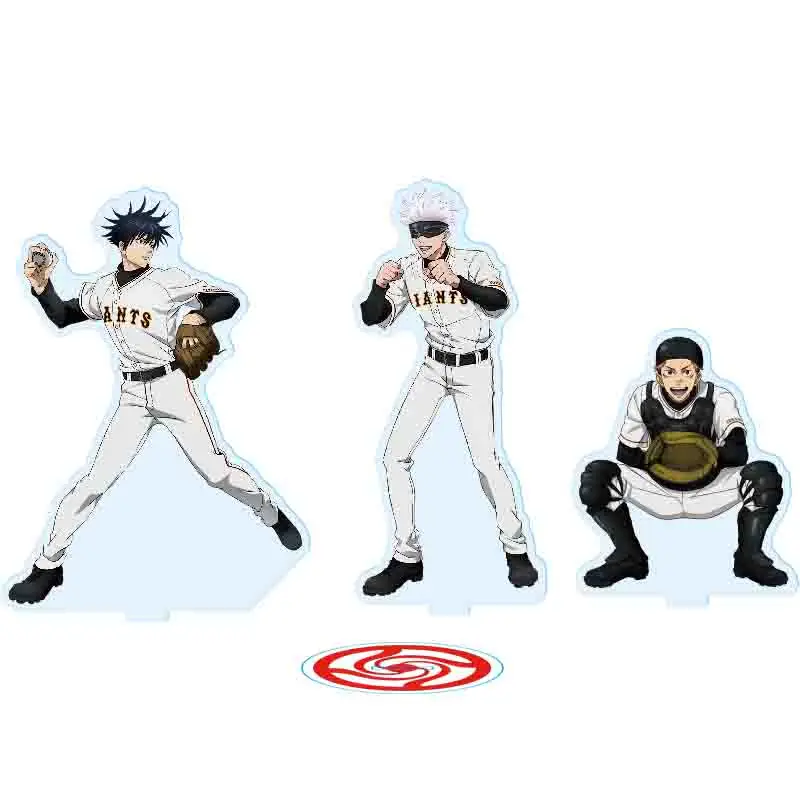 

Anime Jujutsu Kaisen Kugisaki Nobara Itadori Yuji Gojo Satoru Baseball Sports Series Acrylic Stand Model Plate Tabletop Decor