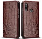 Чехол-книжка для Huawei Honor 9C, 3 цвета, кожаный