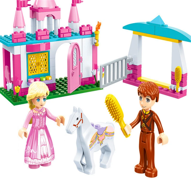 Конструкторы Игрушки Девушки друзья модели наборы Принцесса Зачарованный замок