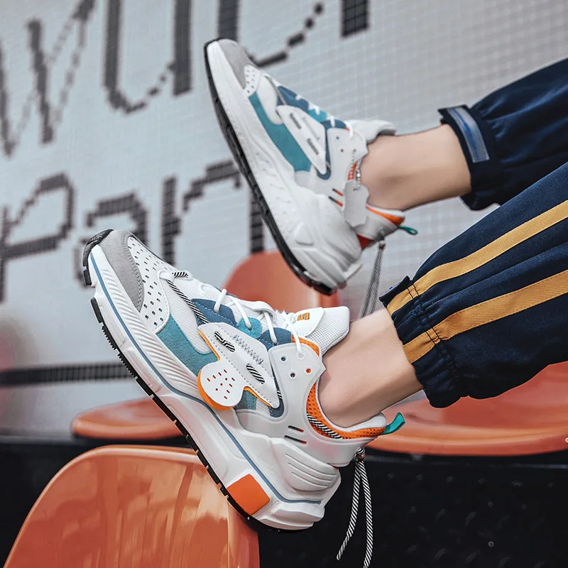 

SENTA New Chunky Men Sneakers Breathable Running Shoes Trendy Desgin Style Outdoor Hard-wearing No-slip Jogging Shoes Scarp Uomo