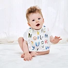 Нагрудник для новорожденных из бамбукового хлопка, регулируемый, с тремя застежками, слюнявчик, передник для кормления нагрудник, слюнявчик, аксессуары для детей