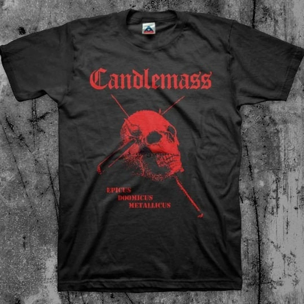 

Традиционная Футболка Candlemass с металлическим ремешком. Уединение Aeturnus Saint Vitus Krux языческий алтарь