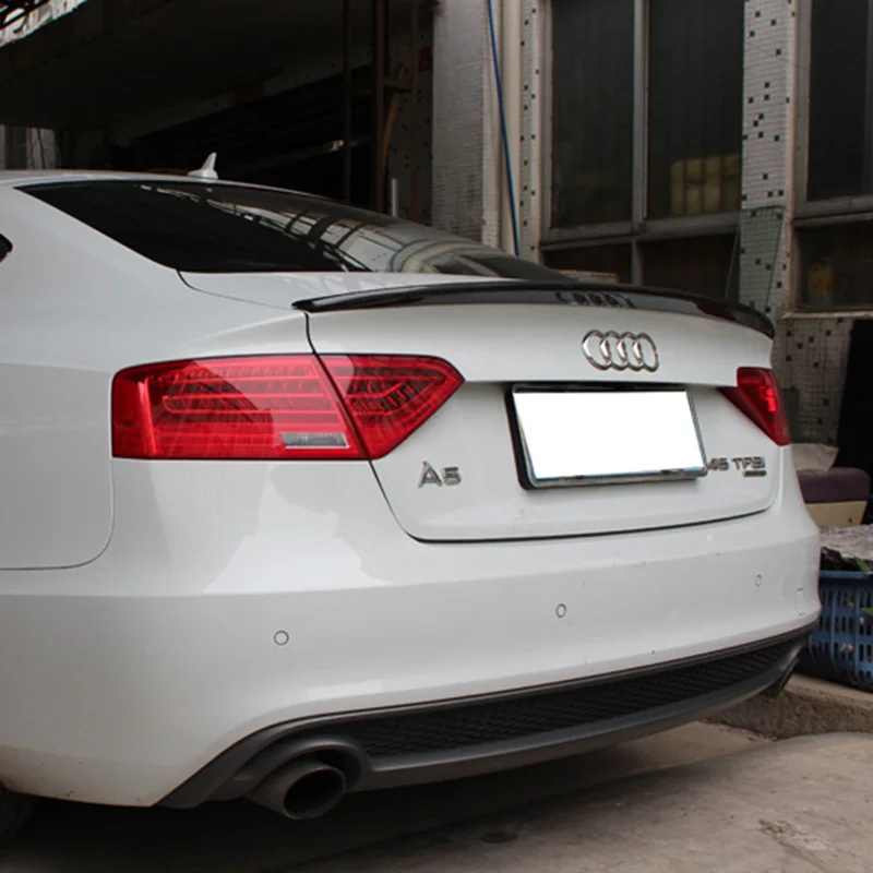 Для Audi A4 B8 2009-2012 A5 2009-2016 высококачественный спойлер из углеродного волокна задний