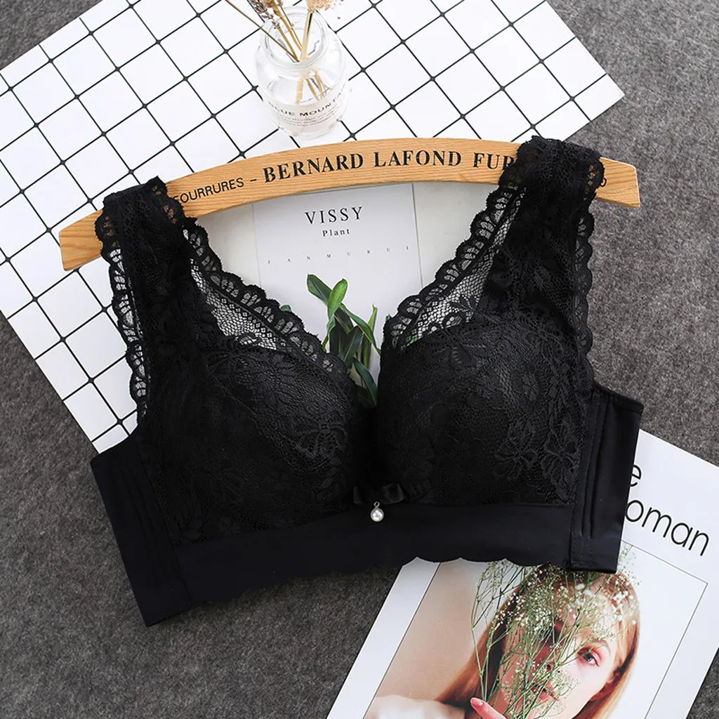 Женские сексуальные удобные бюстгальтеры пуш-ап кружевной бюстгальтер с
