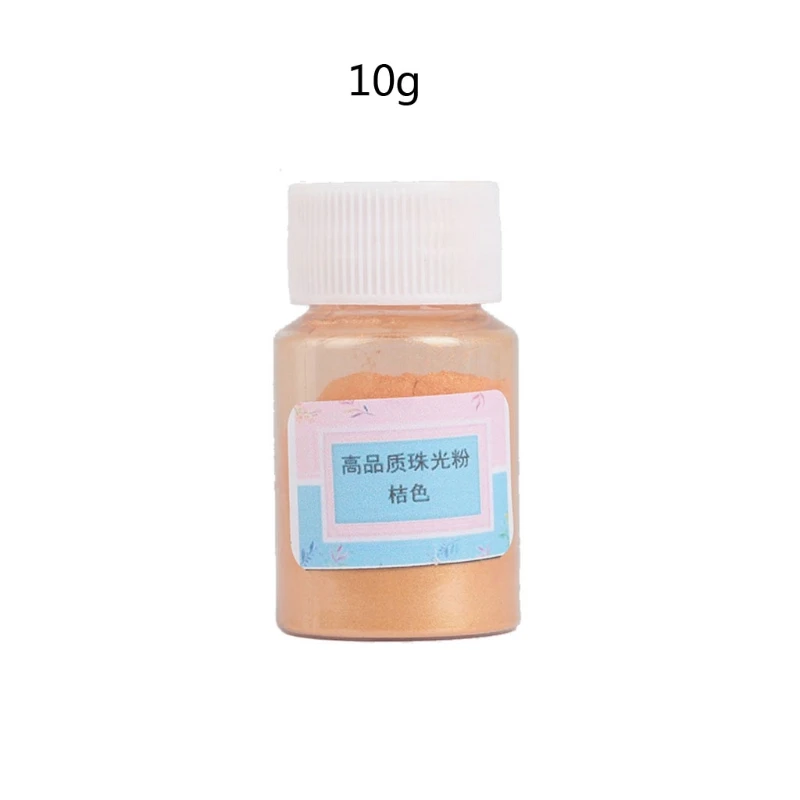 6 цветов Металлические оттенки слюда жемчужный порошок пигментный набор