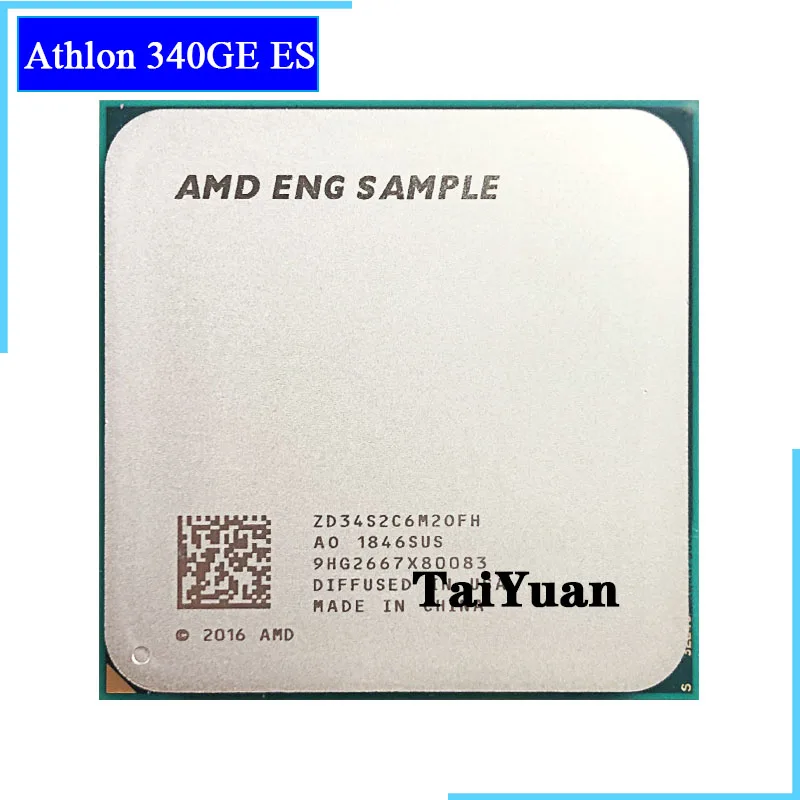 Процессор AMD Athlon 340GE X2 es 3 4 ГГц двухъядерный четырехпоточный процессор 35 Вт L3 = 4M