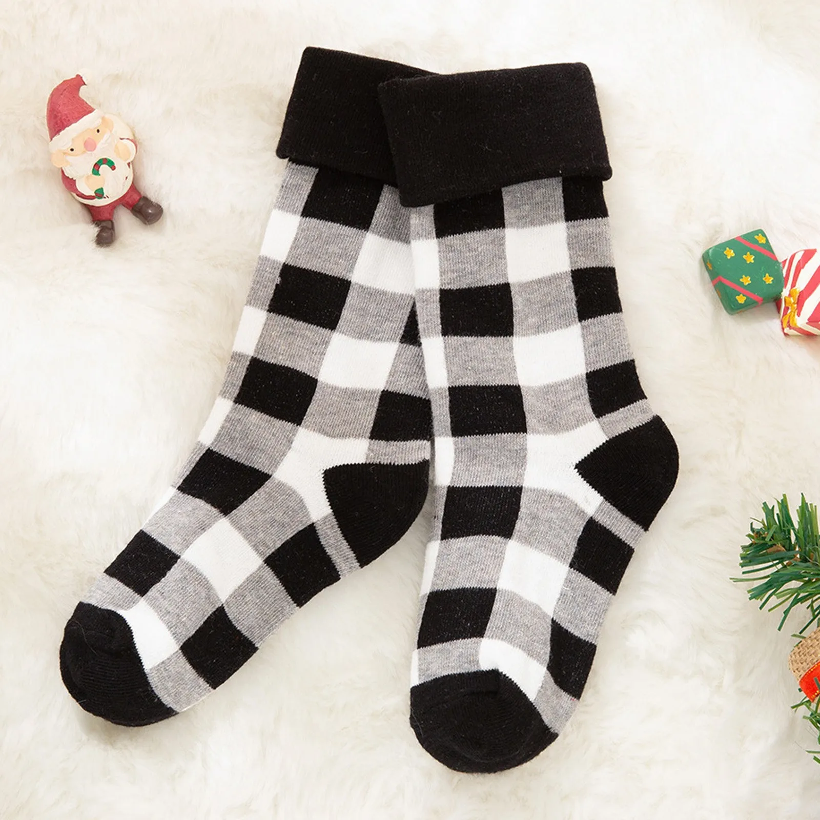 

1Pair Children/Adult Christmas Vintage Cashmere Sock Comfortable Socks
