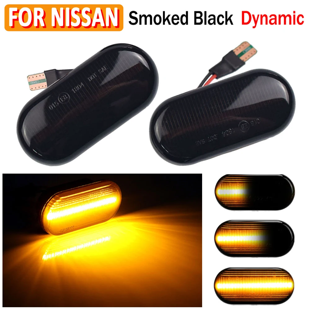 

LED Car Side Marker Light Repeater Turn Signal Light For Nissan Tiida C11 Note E11 NE11 Micra K12 NP300 Navara D40 Qashqai J10