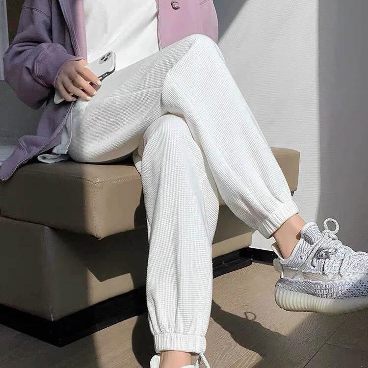Фигурные спортивные брюки женские на весну и осень корейские | Женская одежда