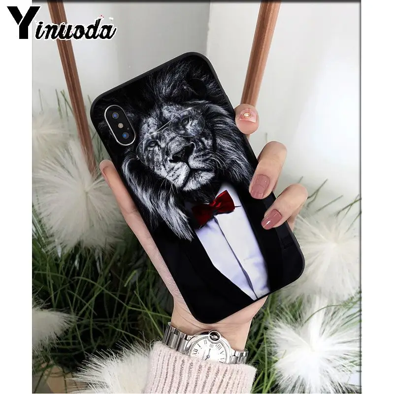 Yinuoda Man Suit Shirt Tie TPU Soft Silicone Phone Case Cover for Apple iPhone 8 7 6 6S Plus X XS MAX 5 5S SE XR Mobile Cases