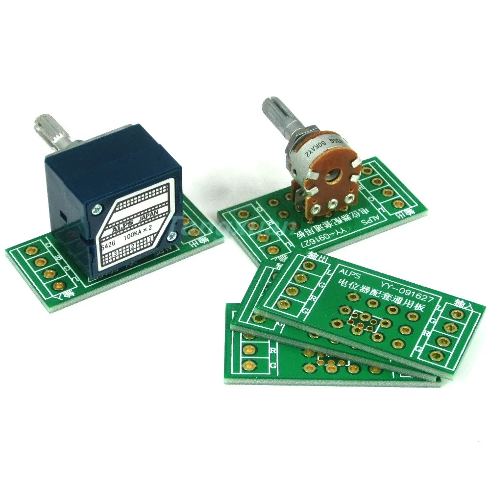

2pcs Potentiometer PCB Board for Amplifier PCB for ALPS 09 Type 16 Type 27 Type