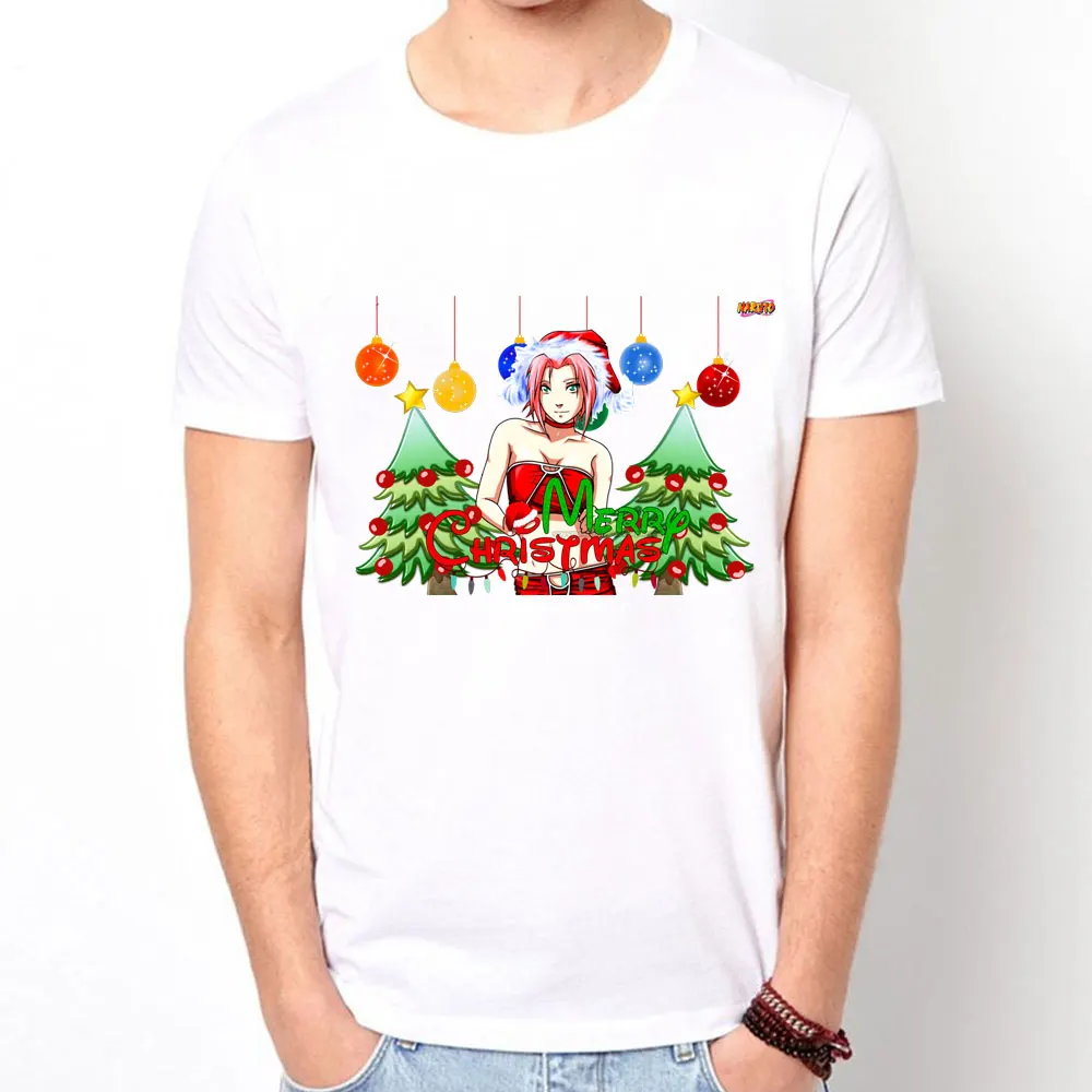 Забавная Рождественская Футболка мужская 100% хлопковая брендовая одежда
