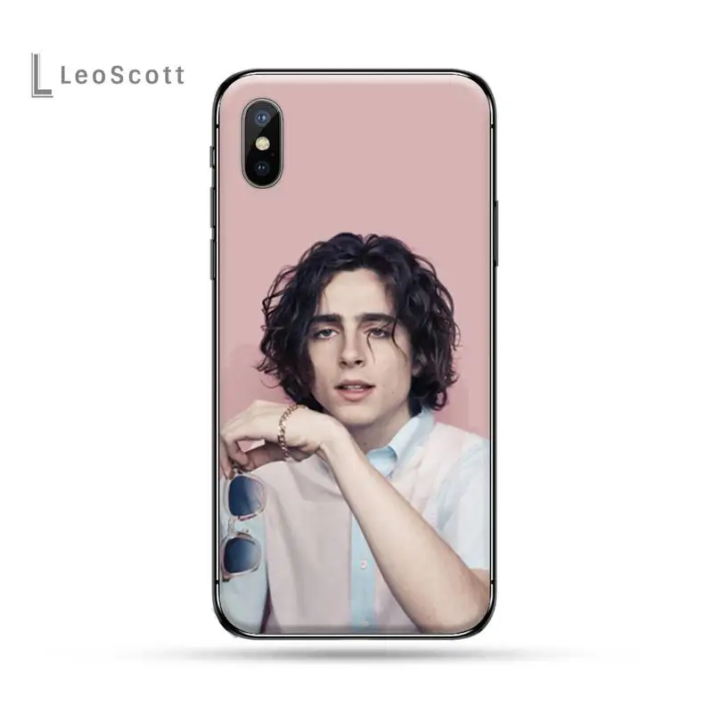 

timothee chalamet famous actor luxury Phone Case coque for iPhone 11 12 pro XS MAX 8 7 6 6S Plus X 5S SE 2020 XR Anti-fall capa