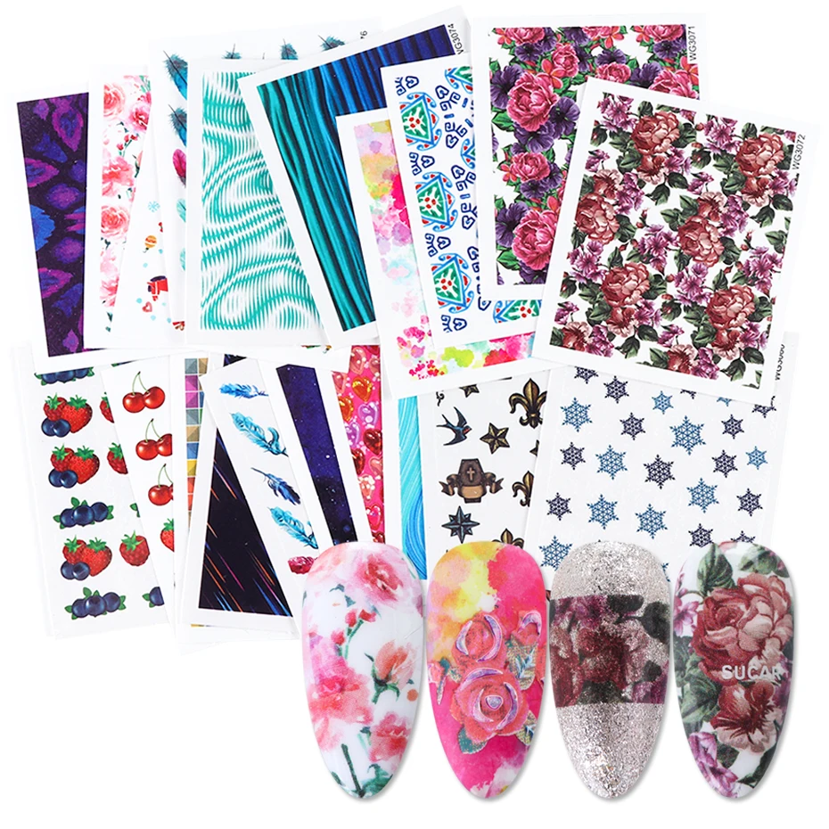 21 шт. полный набор наклеек для ногтей|Стикеры и наклейки| |