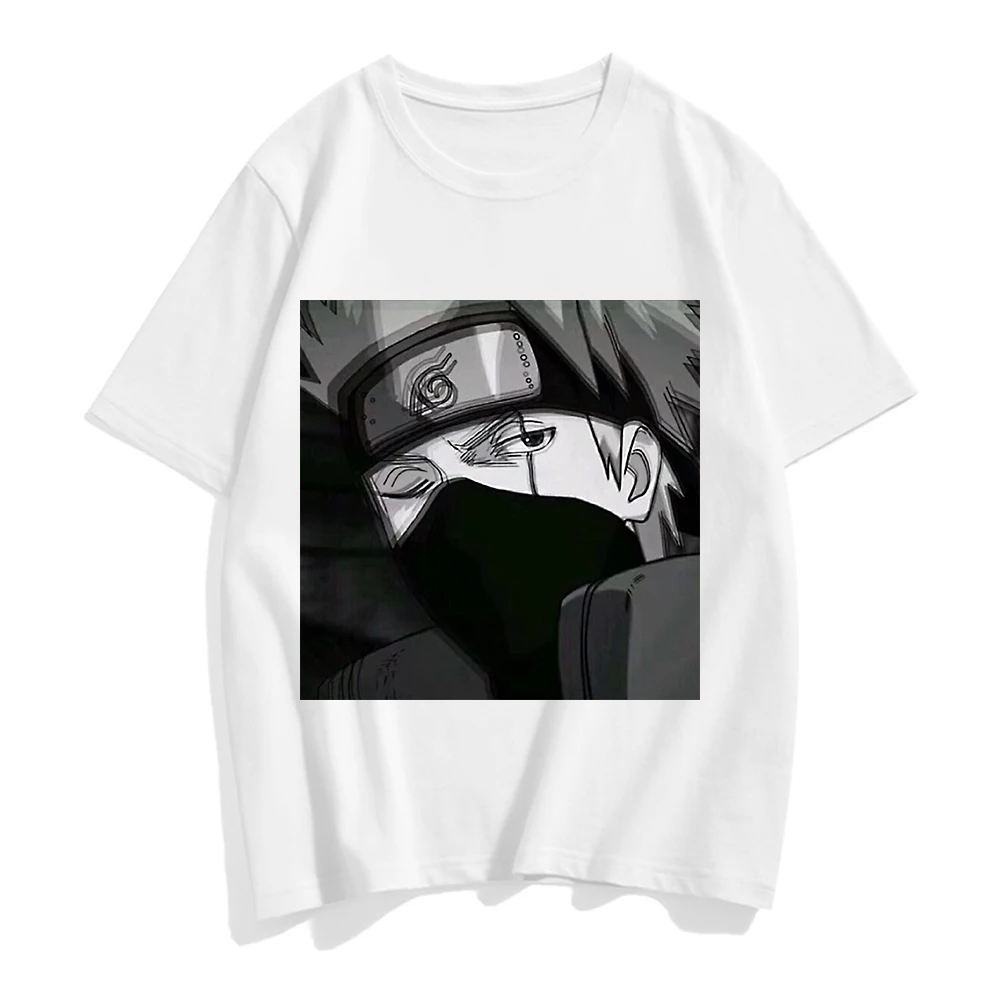 

Anime Naruto Women Clothes Tee Shirts Hatake Kakashi Uchiha Sasuke Short Sleeve T Shirt Harajuku Oversized Camisetas De Mujer