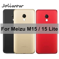 for meizu m15 m871h back battery cover case rear door housing chassis case camera glass lensflash for meizu 15 lite