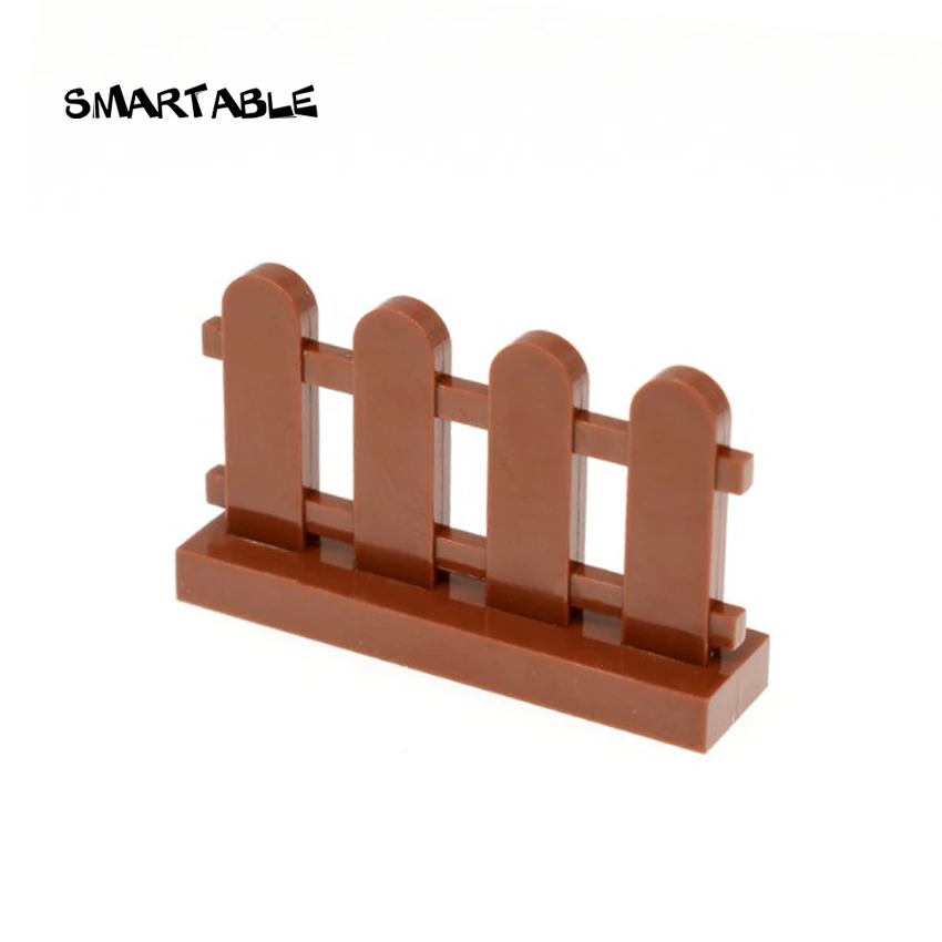 Забор Smartable 1x4x2 садовый строительный блок детали MOC игрушки для детей креативная