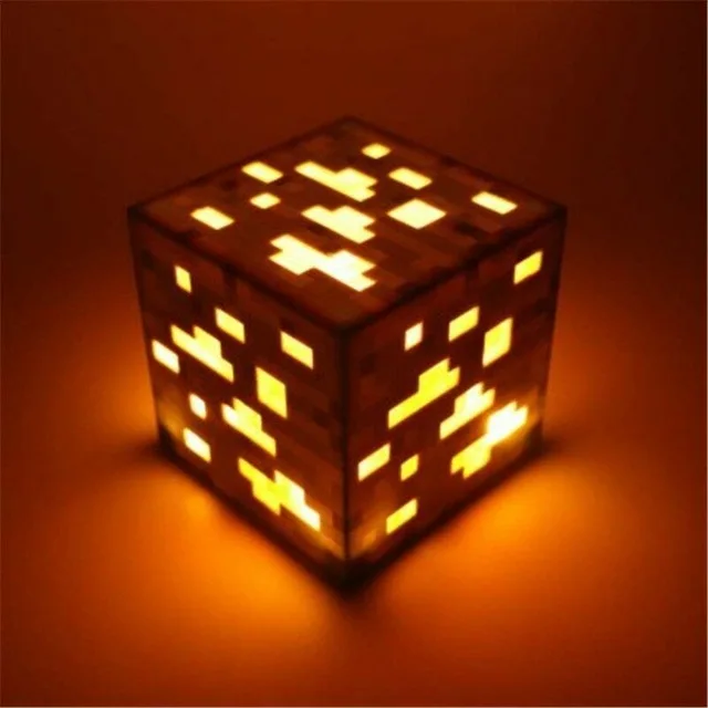 Colorfull Light Up Torch Touch LED Lamp Diamond Block Redstone Ore Square Light LED Children Room Light