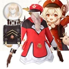 Аниме игра Genshin Impact Klee косплей костюм женская сумка Loli наряд для вечеринки униформа для Хэллоуина карнавальные подарки костюмы