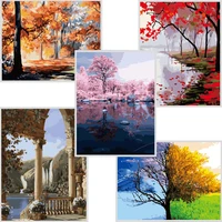 painting by numbers 40x50cm diy oil painting picture kits landscape scenery handpainted on canvas art home wall decor