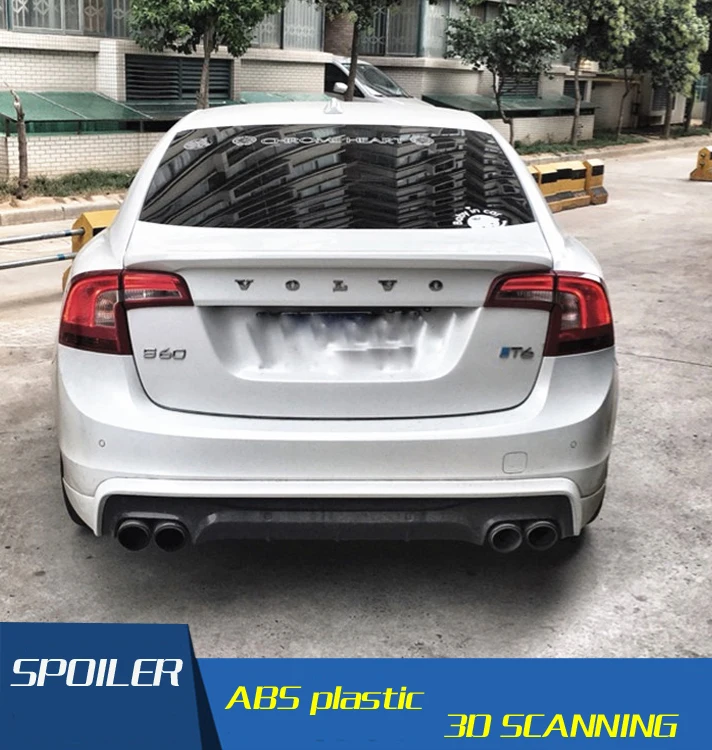 Спойлер для Volvo S60 высококачественный спойлер из АБС материала заднего крыла