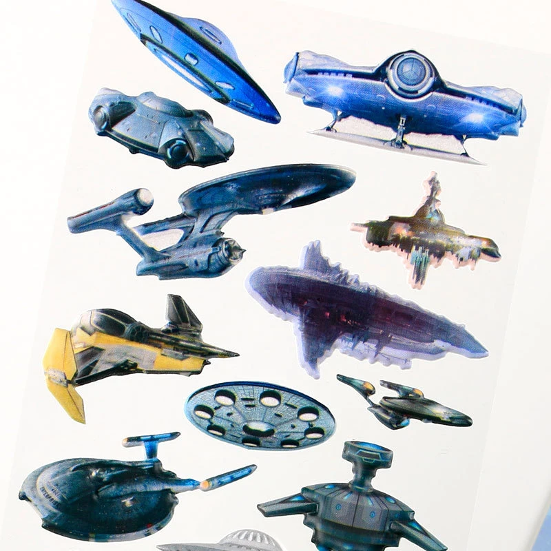 1 шт. космическая серия наклейка игрушка Детский космический корабль спутник