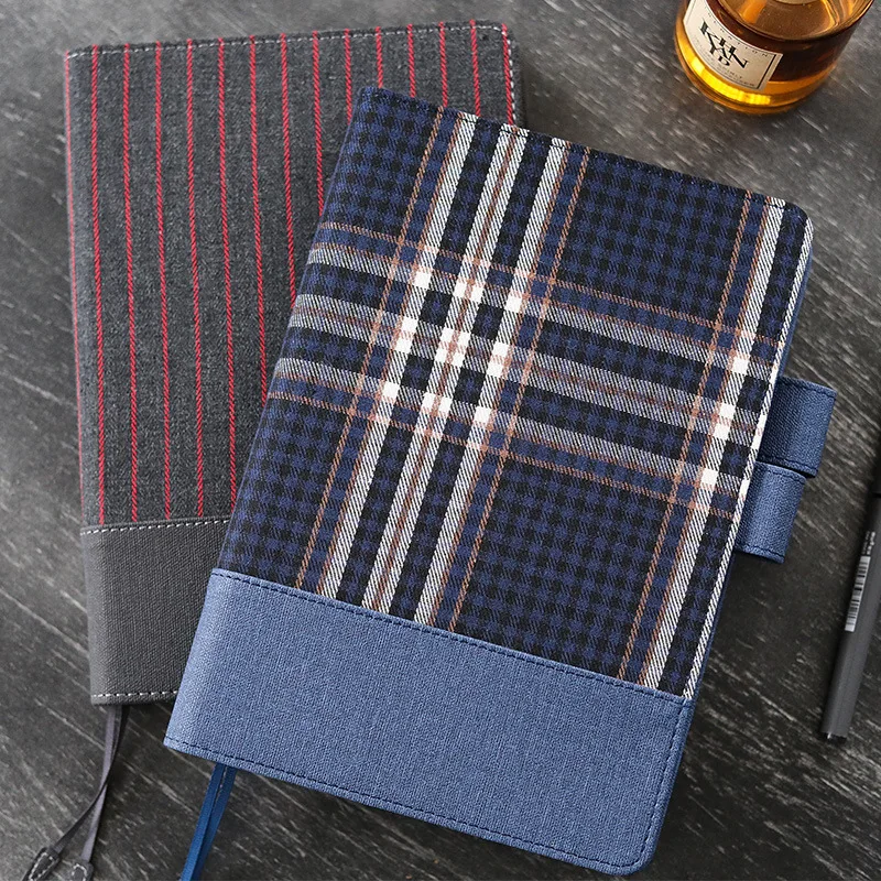 

A5 A6 Retro Fabric Notebook Schedule Journal Diary Cover Planner Blank Grid Line Paper Tassel Notebook Case School Stationery