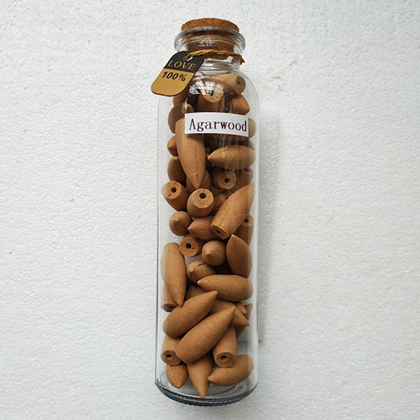 Agarwood Негабаритных обратного Ладан конусы 50 шт./кор. Стекло коробки упакованы для Ладан горелки Керамика домашний Декор Аксессуары дропшиппинг - Аромат: Agarwood