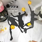 Мотоцикл комбинации день рождения торт Топпер мультфильм подставки для кексов карты мальчиков мужчин день рождения ребенка душ десерт украшения