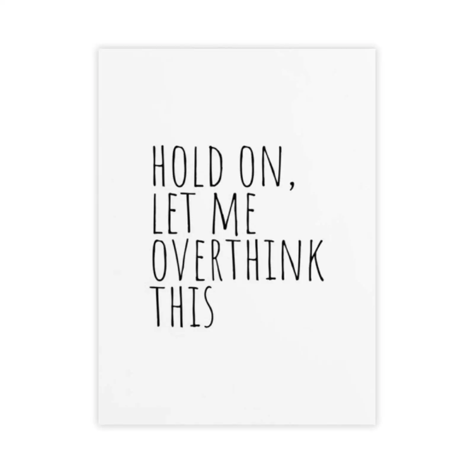 

SLALL Hold On Let Me Overthink This Retro Street Sign Household Metal Tin Sign Bar Cafe Car Motorcycle Garage Decoration