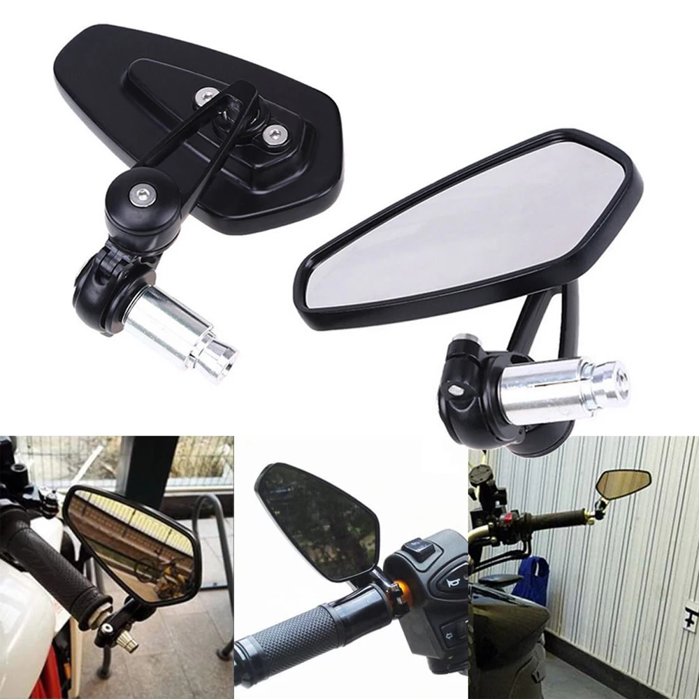 

Universal Rearview Mirror Motorcycle Side Handlebar Bar End Mirrors Moto Bicycle Electric Bike Scooter Motorbike Accessories