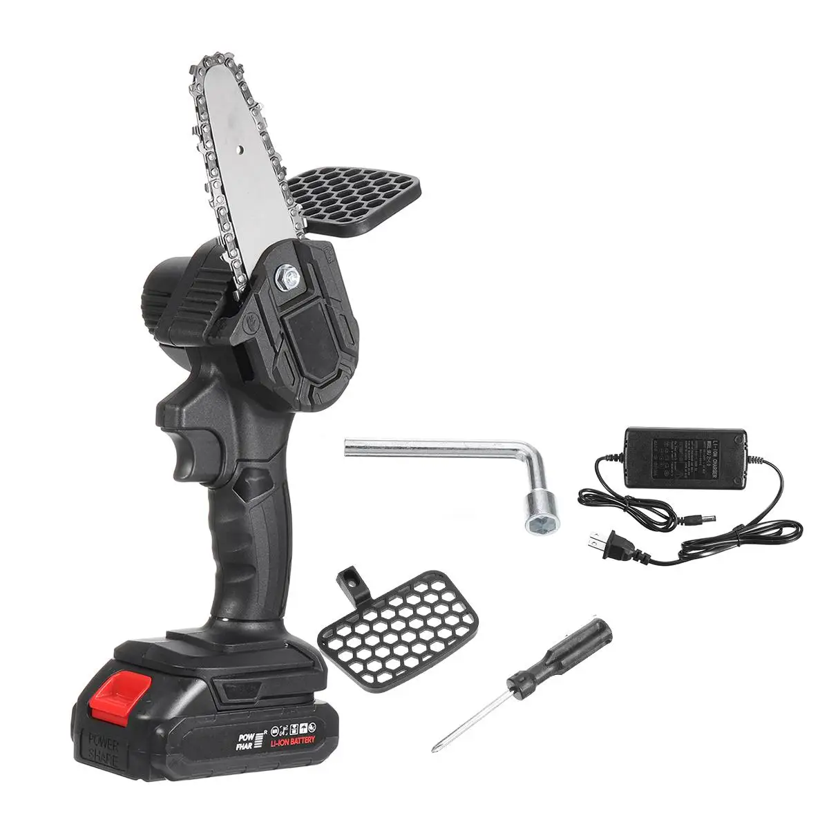 

4in Mini Electric Saw Chainsaw 88vf For Fruit Tree Woodworking Garden Tools With Batteries Hand Held Wood Cutters