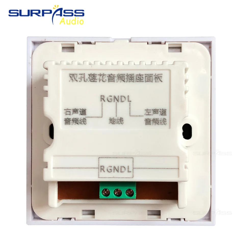 Аудиоразъем 86 Стандартный аудиоразъем Лицевая панель для фоновой музыкальной