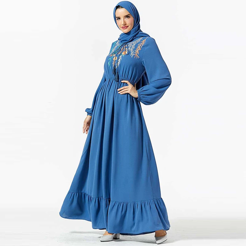 Новое мусульманское платье в дубайском стиле мусульманская Турция элегантное
