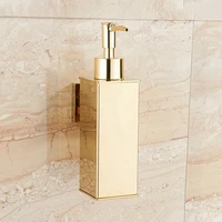304 stainless steel soap dispenser wall mounted shampoo bottle push type hand sanitizer holder nordic style bathroom accessories