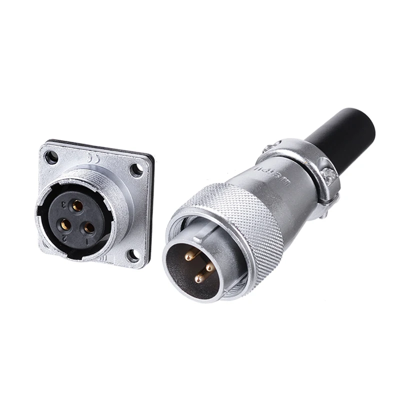 Разъем Weipu WS16 TQ+ Z 2 3 4 5 7 9 10 Pin штекер Женский Квадратный фланец панель крепление гнездо
