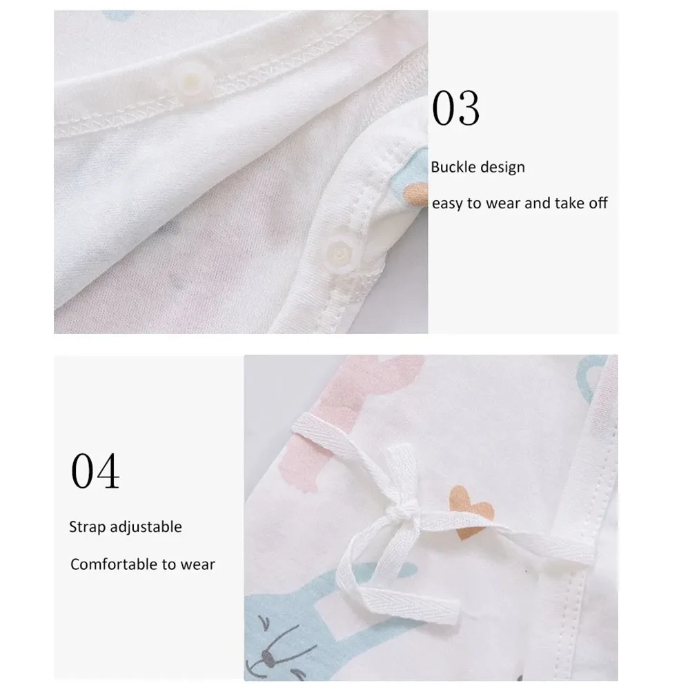 Baby Infant V-neck Jumpsuit Newborn Cute Cartoon Fruit Long Sleeve Cotton Boy Girl Clothing Toddle Monk Suit Pajamas