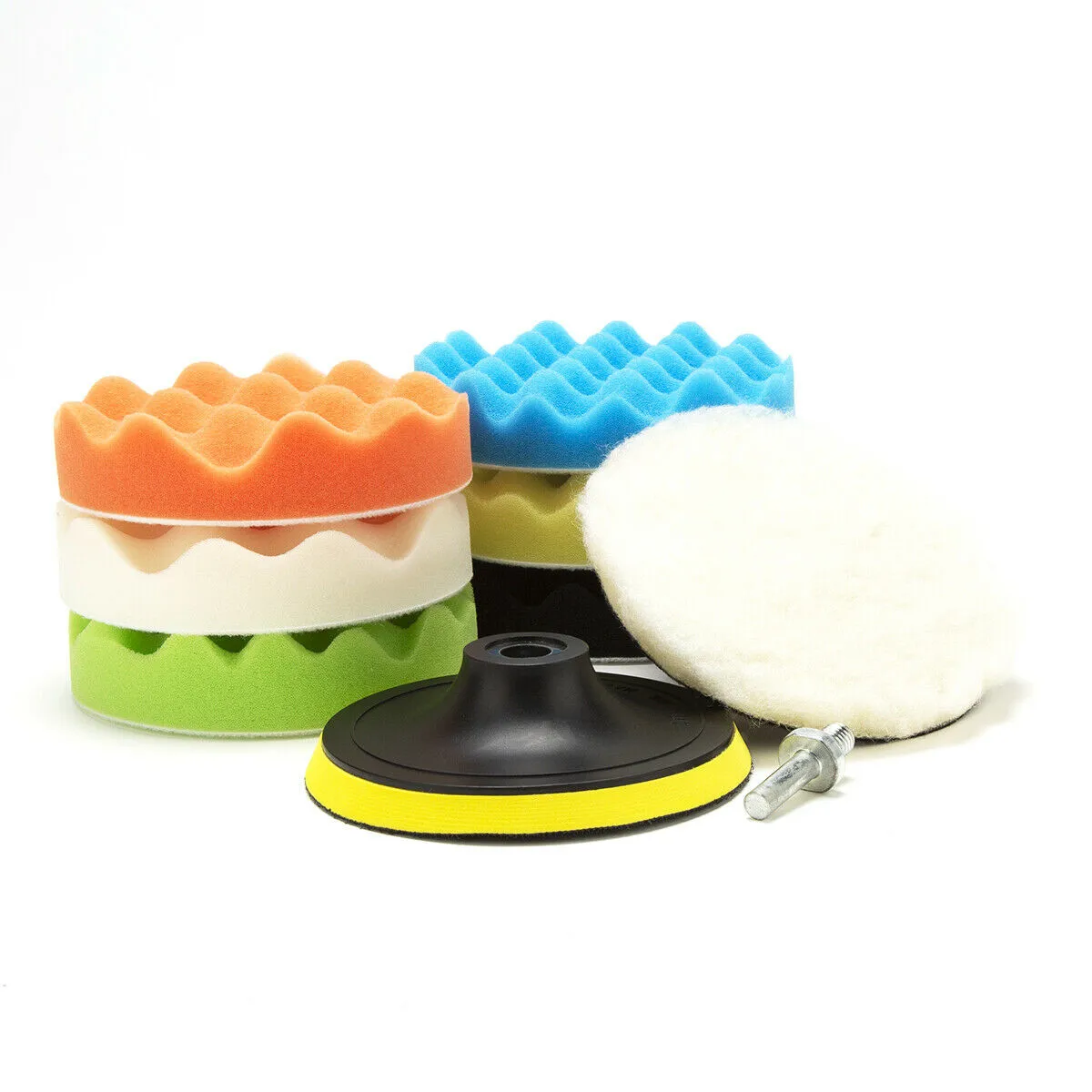 

For Drill Polishing Pad Set Sponge Tools Waxing 5\" Automotive Buffing