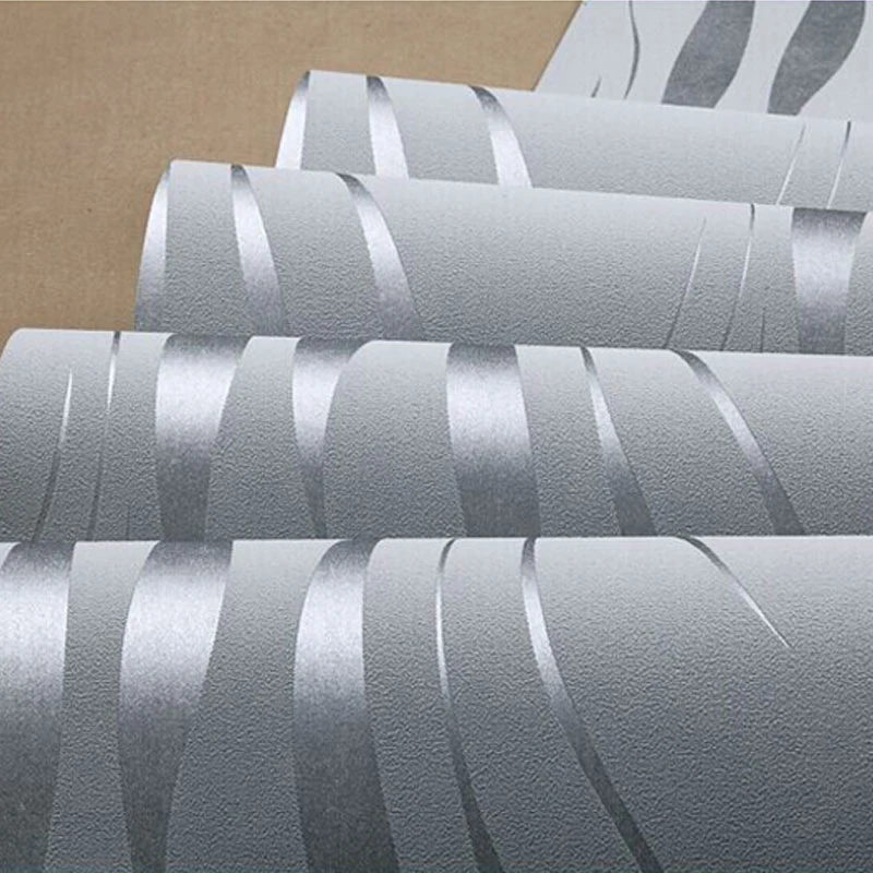

3D Wallpaper Modern Luxury Stripe Wall Papers For Living Room TV Sofa Bedroom Home Decor Non-Woven Wall Covering Papel De Parede